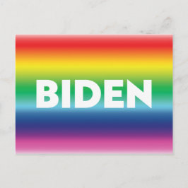 Postal "Biden" Orgullo lgbtq lgbt colores arcoíris