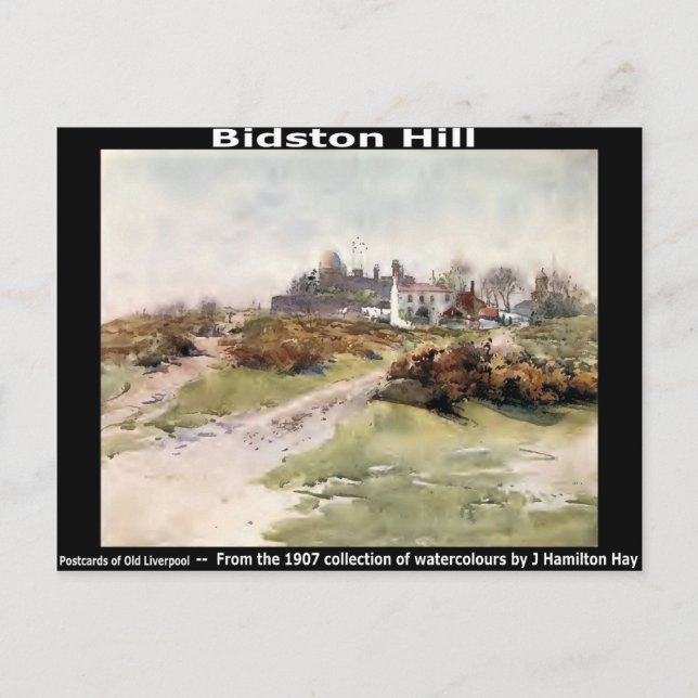 Postal Bidston Hill, cerca de Birkenhead, Wirral. (Anverso)