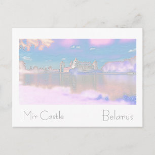 Postal Bielorrusia Беларусь Arquitectura del Castillo de