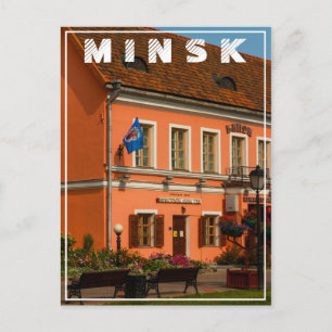 Postal Bielorrusia Беларусь Minsk Минск Arquitectura Tarj