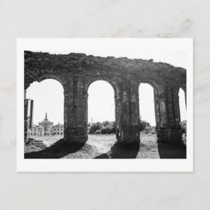 Postal Bielorrusia Беларусь Ruinas del palacio de Ruzhany