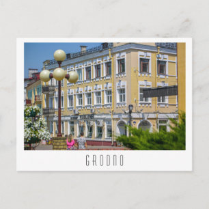 Postal Bielorrusia Grodno Cityscape City Architecture