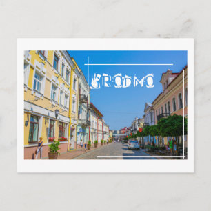 Postal Bielorrusia Grodno Cityscape City Architecture