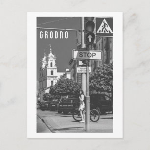 Postal Bielorrusia Grodno Cityscape City Architecture