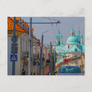 Postal Bielorrusia Grodno Cityscape City Architecture