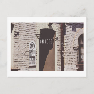 Postal Bielorrusia Grodno Old City Minimalismo