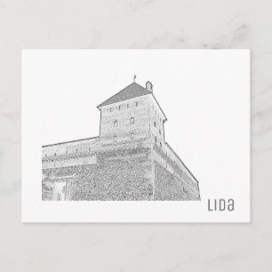 Postal Bielorrusia Lida City Castle Architecture