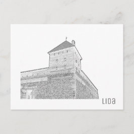 Postal Bielorrusia Lida City Castle Architecture
