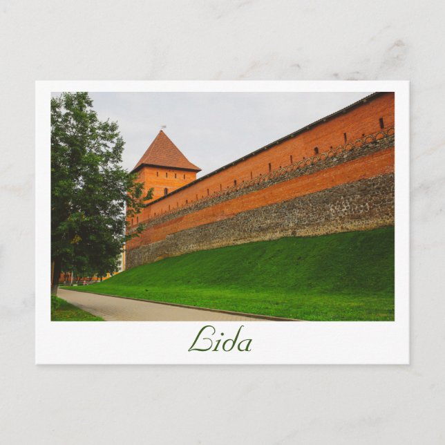 Postal Bielorrusia Lida City Castle Architecture (Anverso)
