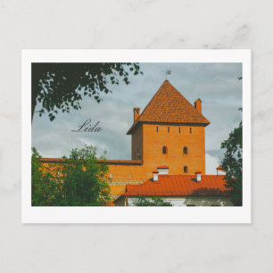 Postal Bielorrusia Lida City Castle Architecture