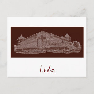 Postal Bielorrusia Lida City Castle Architecture