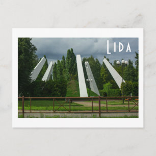Postal Bielorrusia Lida Cityscape Park Landscape