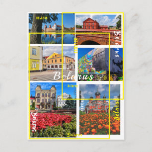 Postal Bielorrusia Minsk Grodno Pinsk Borisov Arquitectur