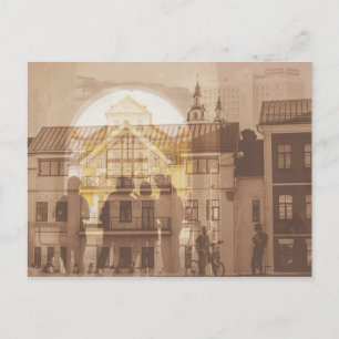 Postal Bielorrusia Minsk Nesvizh Cityscape Architecture