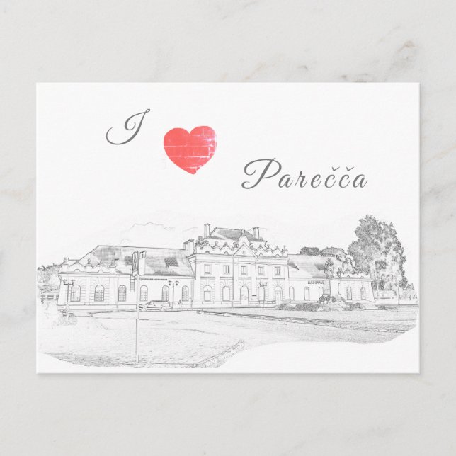 Postal Bielorrusia Porechye Parecca Architecture (Anverso)