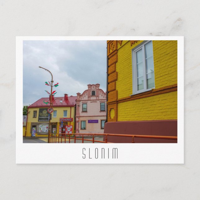 Postal Bielorrusia Slonim City View Architecture (Anverso)