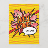 BIEN HECHO Fun Retro Comic Libro Pop Art