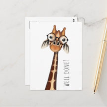 ¡Bien hecho! Postcard - Giraffe Estúpido