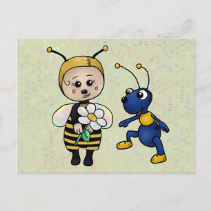Postal Biene und Ameise
