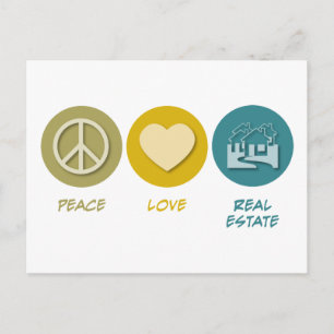 Postal Bienes de amor por la paz