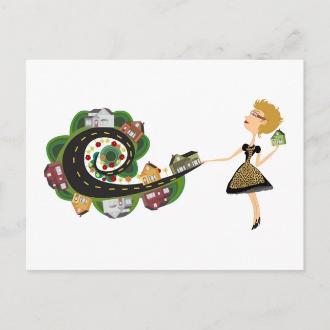 Postal Bienes Raíces de Custome (Anverso)