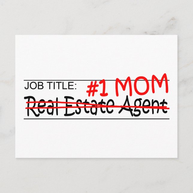 Postal Bienes Raíces de Job Mom (Anverso)