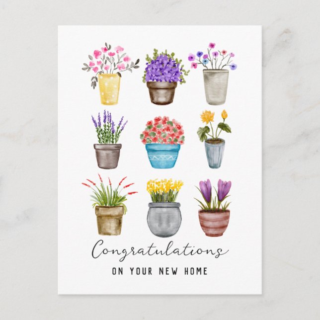 Postal Bienes Raíces Felicitaciones por su Nuevo Hogar Ch (Anverso)