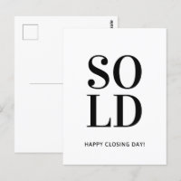 Bienes Raíces Vendidos Feliz Día de Cierre 