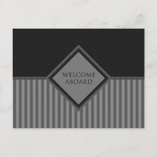 Postal bienvenida a bordo (diamanteStriped)