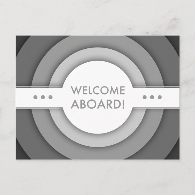 Postal bienvenida a bordo (retro) (Anverso)
