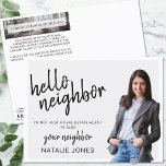 Postal Bienvenida a la agricultura de Realtor Mailer Real<br><div class="desc">La tarjeta de postales Hello para el marketing inmobiliario Realtor Mailer, su solución de acceso para un marketing inmobiliario efectivo y personalizado. Esta tarjeta postal diseñada cuidadosamente sirve como una excelente herramienta para conectarse con potenciales vendedores y vecinos, fomentando un sentido de comunidad y confianza. Con un diseño limpio y...</div>