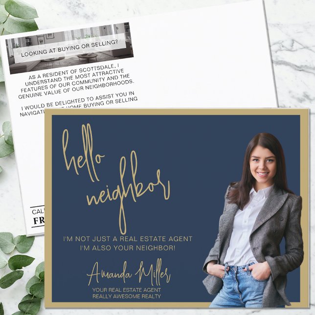 Postal Bienvenida a la agricultura de Realtor Mailer Real (Subido por el creador)