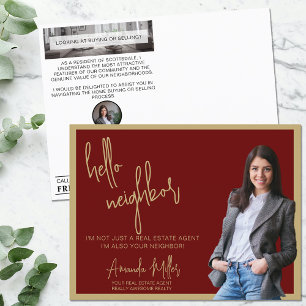 Postal Bienvenida a la agricultura de Realtor Mailer Real