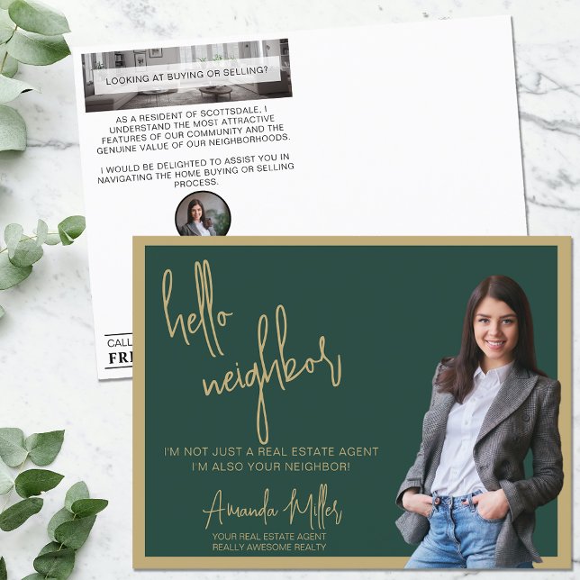 Postal Bienvenida a la agricultura de Realtor Mailer Real (Subido por el creador)