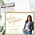 Postal Bienvenida a la agricultura de Realtor Mailer Real<br><div class="desc">La Hechiceta de Bienes Raíces de Comercialización Inmobiliaria Hello Mailer, la herramienta definitiva para agentes inmobiliarios que busca establecer una conexión personal con su comunidad. Esta postal está diseñada específicamente para el marketing inmobiliario, combinando un aspecto profesional con un saludo amistoso "Hola vecino". Perfecto para vendedores domiciliarios y alcance de...</div>