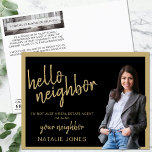 Postal Bienvenida a la agricultura de Realtor Mailer Real<br><div class="desc">La Hechiceta Hola Postcard del Realtor Mailer Real Estate Marketing, una herramienta elegante y eficaz diseñada para elevar sus campañas de marketing inmobiliario. Esta elegante postal, con una sofisticada combinación de colores negro y oro, está diseñada para dar una impresión fuerte. Ideal para los agentes inmobiliarios que buscan presentarse en...</div>