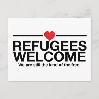 Postal Bienvenida a los refugiados