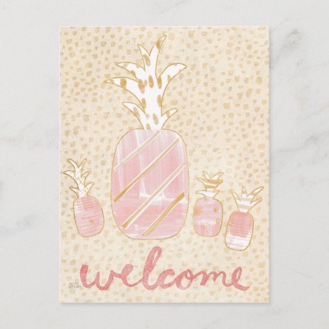 Postal Bienvenida a Pineapple (Anverso)