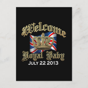Postal Bienvenida a Royal Baby Keepsake