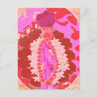 Postal Bienvenida, Calurosa Esparcimiento De Vegina Flora