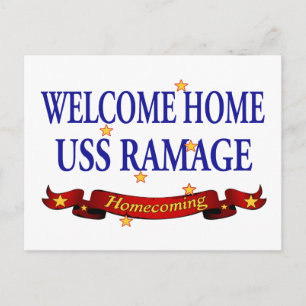 Postal Bienvenida Hogar USS Ramage