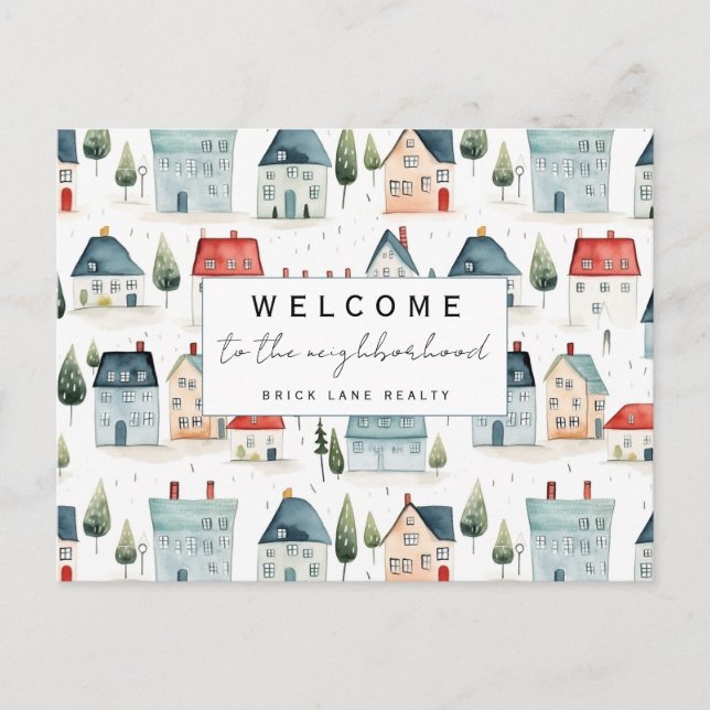 Postal Bienvenida Personalizada a la Agencia Inmobiliaria (Anverso)