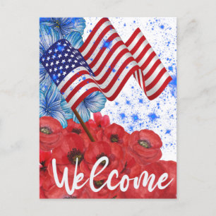 Postal Bienvenido 4 de julio   