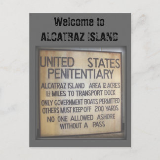 Postal Bienvenido a ALCATRAZ