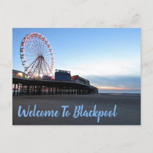 Postal Bienvenido a Blackpool