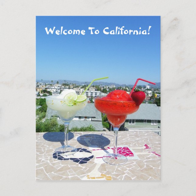 Postal ¡Bienvenido A California Postcard! (Anverso)