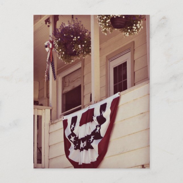 Postal Bienvenido a casa y gracias - Porche Patriótico Fr (Anverso)