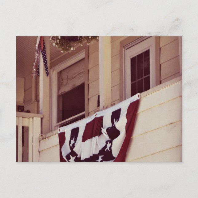 Postal Bienvenido a Casa y Gracias - Pórtico Patriótico (Anverso)