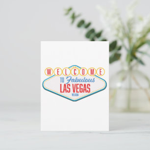 Postal Bienvenido a Fabuloso las vegas