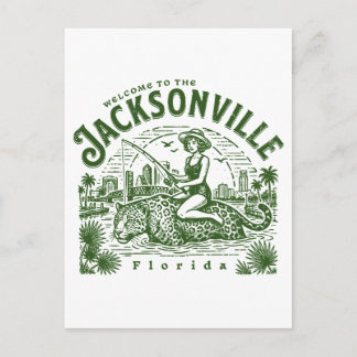 Postal Bienvenido a Jacksonville Jaguars Ciudad Florida